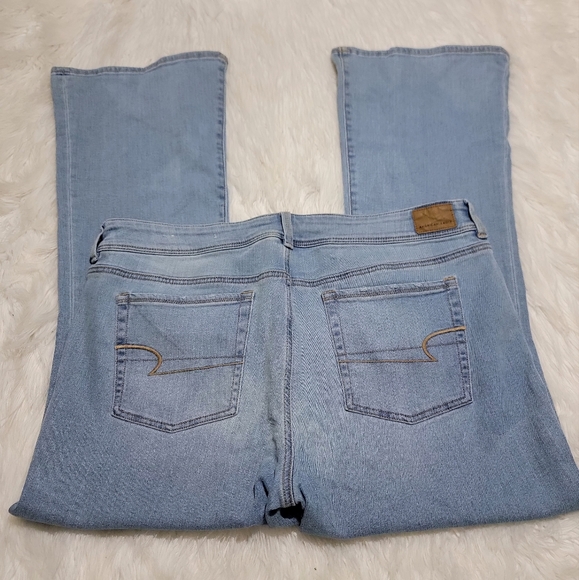 American Eagle Women's Kick Boot Light Wash Jeans Size 20 Regular - Picture 2 of 4